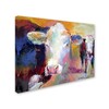 Trademark Fine Art Richard Wallich 'Art Cows' Canvas Art, 35x47 ALI6655-C3547GG